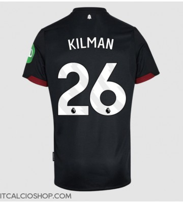 West Ham United Max Kilman #26 Seconda Maglia 2024-25 Manica Corta